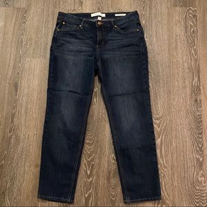 Vintage America weekend crop dark wash jean